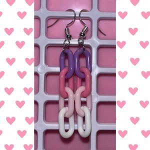 Pink ombré earrings